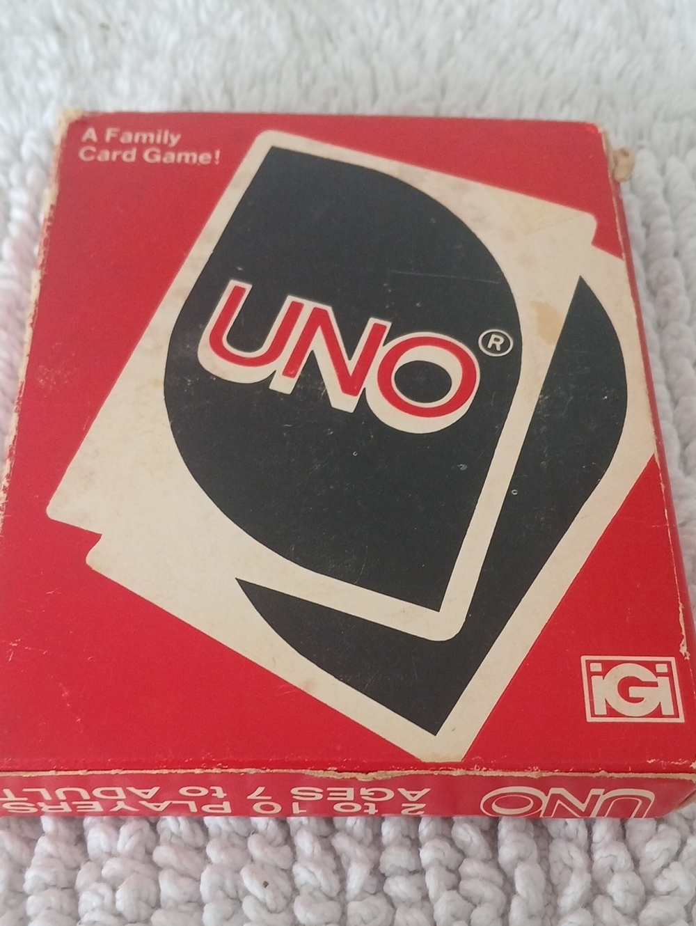 Mattel UNO Card Game - Red and Black Design 1979 Original
